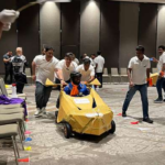 card board car race team building