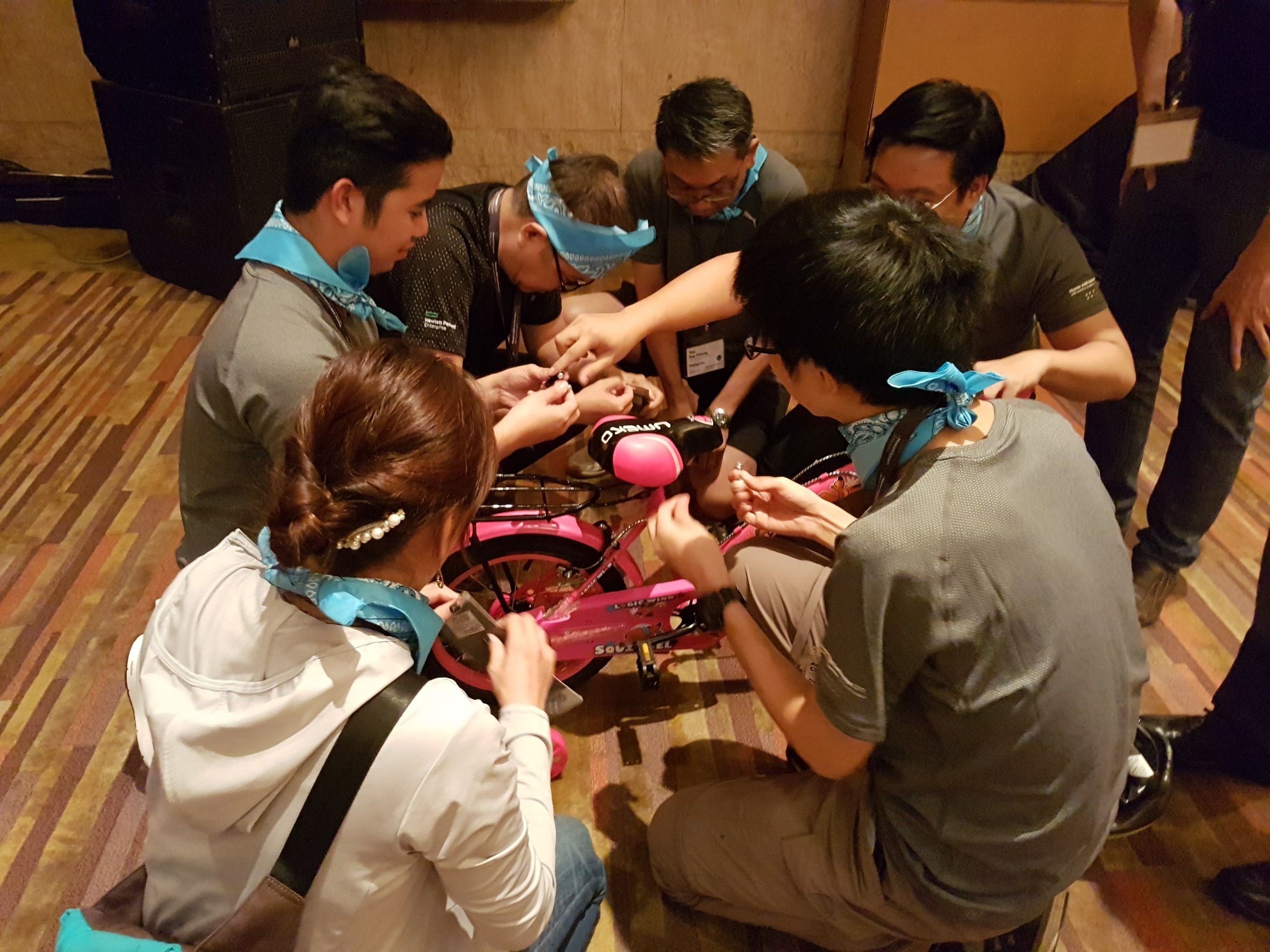 Charity Bicycle Build Team Building Bangkok